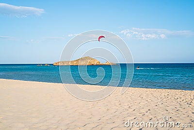 Chia beach Stock Photo