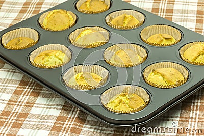 Chia-Muffins-15 Stock Photo