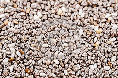 Chia seed texture. Stock Photo