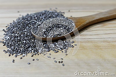 Chia seed Stock Photo