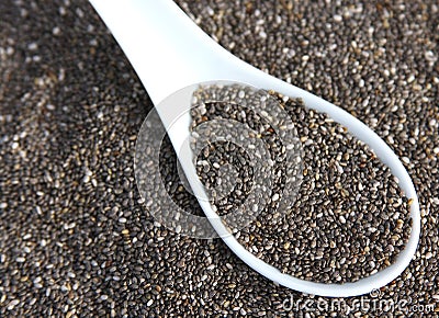 Chia Seeds Stock Photo