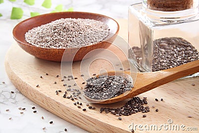 Chia seeds Stock Photo