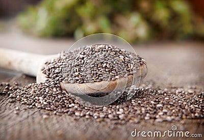 Chia seeds Stock Photo