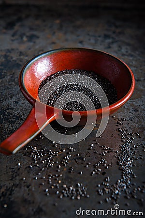 Chia seeds Stock Photo