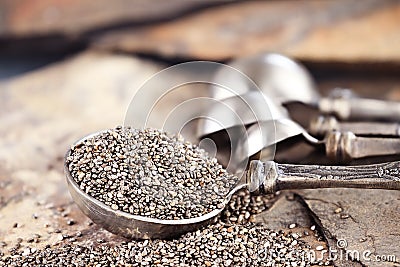 Chia Seeds Stock Photo