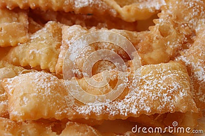 Chiacchiere : typical italian sweets Stock Photo