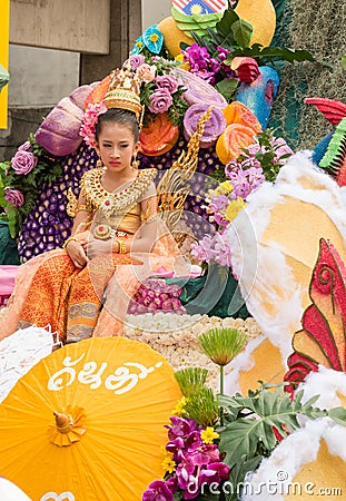 Chiang Mai Flower Festival Editorial Stock Photo