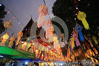 Chiang Mai Sunday night market Editorial Stock Photo