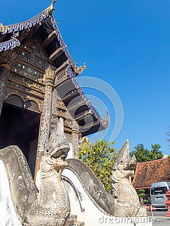 CHIANG MAI THAILAND-11 JANUARY 2020:Prasat Temple,Chiang Mai According to evidence, the inscription of Wat Tapotharam inscribed Editorial Stock Photo