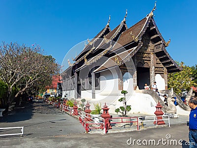 CHIANG MAI THAILAND-11 JANUARY 2020:Prasat Temple,Chiang Mai According to evidence, the inscription of Wat Tapotharam inscribed Editorial Stock Photo