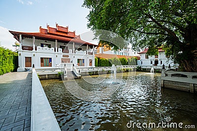 CHIANG MAI, THAILAND - May 9, 2020 : Thai parsonage of Chedi Luang Varavihara temple Editorial Stock Photo