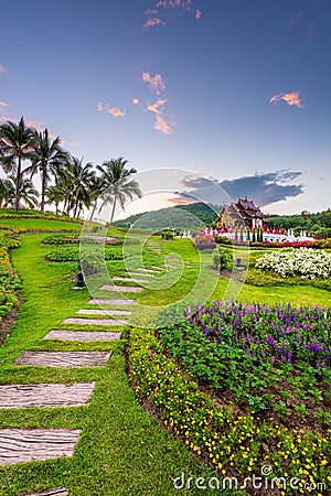 Chiang Mai, Thailand at Royal Flora Ratchaphruek Park Stock Photo