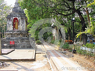 Chiang Mai - ThaÃ¯lande - Temple ancien dans la ville Stock Photo