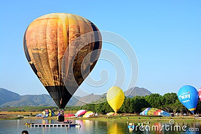 Singhapark International Balloon Fiesta 2018 Editorial Stock Photo