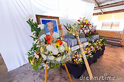 CHIANG RAI, THAILAND - MARCH 12 : Unidentified old woman died in Editorial Stock Photo