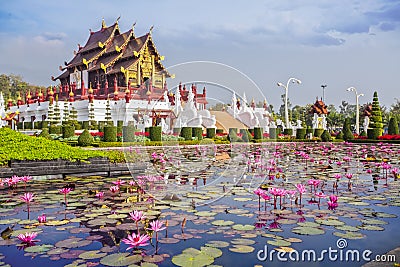 Chiangmai royal pavilion Stock Photo