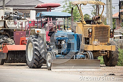 Private Ford Tractor Editorial Stock Photo