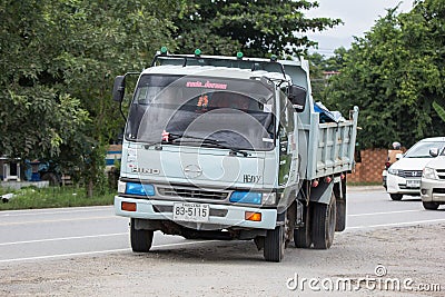Private Hino Dump Truck. Editorial Stock Photo