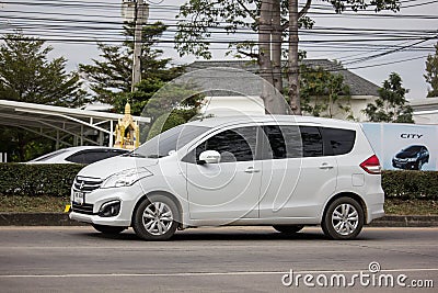 Private City MPV Car, Suzuki ertiga Editorial Stock Photo