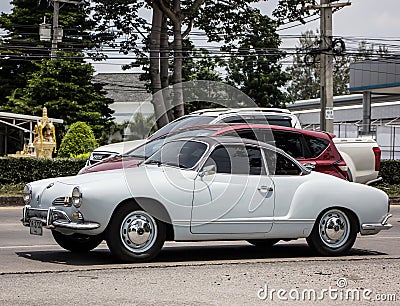 Old Private Volkswagen Karmann Ghia Car Editorial Stock Photo