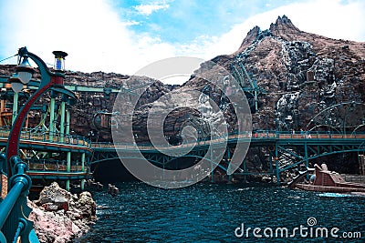 CHIBA, JAPAN: Mysterious Island attraction in Tokyo Disneysea located in Urayasu, Chiba, Japan Editorial Stock Photo