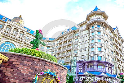 CHIBA, JAPAN: View of Tokyo Disneyland Hotel located in Tokyo Disney Resort, Urayasu, Chiba, Japan Editorial Stock Photo