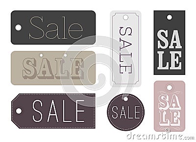 Chic Sale labels Cartoon Illustration