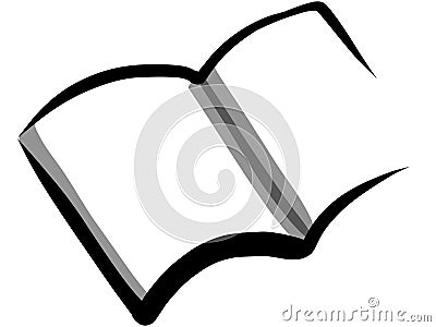 Book Silhouette Simplified Stock Photo