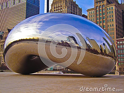 Chicago Bean Editorial Stock Photo