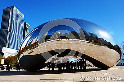 The Chicago Bean, USA Editorial Stock Photo