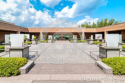 Chicago Botanic Garden, Bonsai Collection area, USA Stock Photo