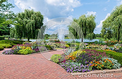 Chicago Botanic Garden Stock Photo