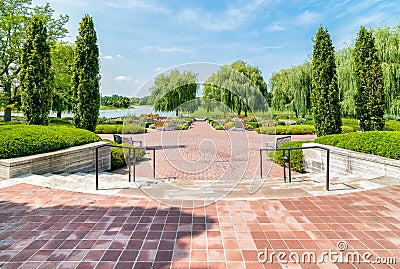 Chicago Botanic Garden, Illinois, USA Stock Photo