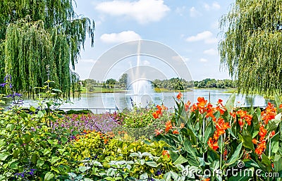 Chicago Botanic Garden, USA Stock Photo