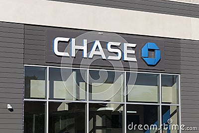 Chase Bank retail location. Chase is the consumer and commercial banking business of JPMorgan Chase Editorial Stock Photo