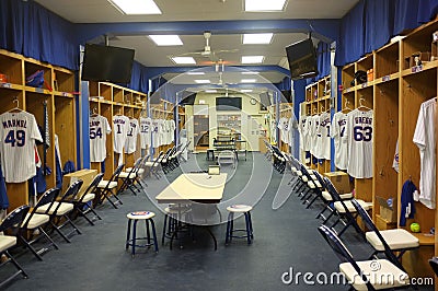 Chicago cubs players room Editorial Stock Photo