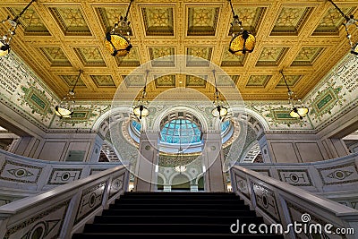 Chicago Cultural Center. Stock Photo