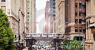 Chicago Downtown Stock Photo