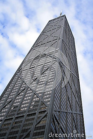 Chicago Hancock Skyscraper Stock Photo