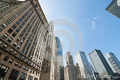 Chicago highrise buildings Stock Photo