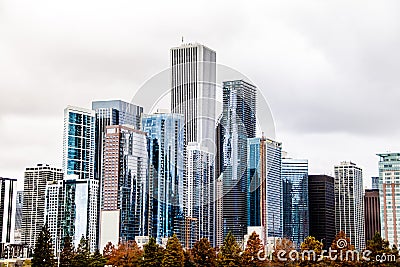 Chicago Highrise buildings Stock Photo