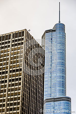 Chicago Highrise buildings Stock Photo
