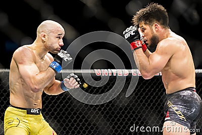 Cejudo vs Moraes at UFC 238 Editorial Stock Photo