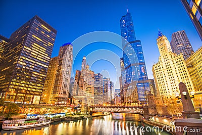 Chicago, Illinois, USA Cityscape Stock Photo