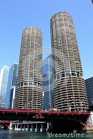 Chicago Marina City Stock Photo