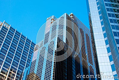 Chicago Reflections Stock Photo