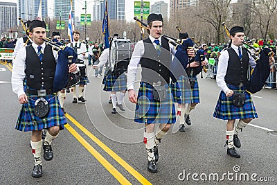 Chicago Saint Patrick parade Editorial Stock Photo