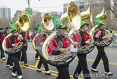 Chicago Saint Patrick parade Editorial Stock Photo