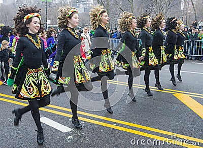 Chicago Saint Patrick parade Editorial Stock Photo