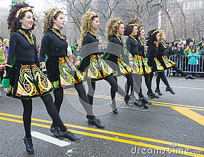 Chicago Saint Patrick parade Editorial Stock Photo